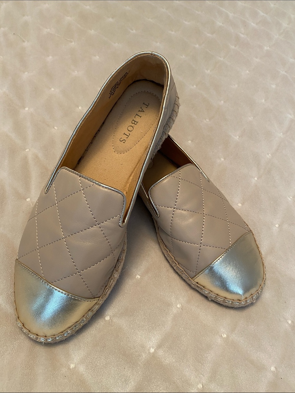 talbots quilted shoes ladies size 8.5